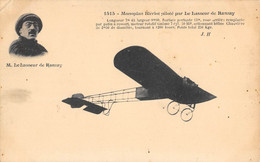 CPA AVIATION MONOPLAN BLERIOT PILOTE PAR LE LASSEUR DE RANZAY - ....-1914: Precursors