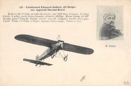 CPA AVIATION LIEUTENANT EDMOND GOBERT DIT DOLGER SUR APPAREIL MORANE BOREL - ....-1914: Précurseurs