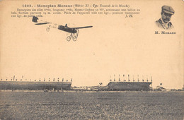 CPA AVIATION MONOPLAN MORANE BLERIOT XI TYPE TRAVERSEE DE LA MANCHE - ....-1914: Précurseurs