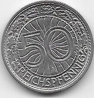 Allemagne - 50 Reichpfennig 1929 - 50 Renten- & 50 Reichspfennig