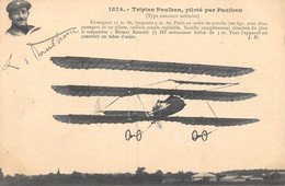 CPA AVIATION TRIPLAN PAULHAN PILOTE PAR PAULHAN - ....-1914: Précurseurs