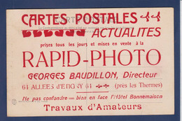 CPA Publicité Sur La Photo Et La Carte Postale Deltiology Publicitaire Réclame Non Circulé Toulouse - Advertising