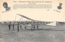 CPA AVIATION L'AEROPLANE FERBER IX MONTE PAR M.LEGAGNEUX VUE AVANT - ....-1914: Précurseurs