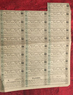 6é émission 1880- Coupons Obligation Consolidée Des Chemins De Fer Russes 4% -☛Scripophilie-Russie - Russie