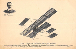 CPA AVIATION BIPLAN H.FARMAN PILOTE PAR PARISOT - ....-1914: Précurseurs
