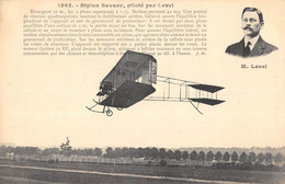 CPA AVIATION BIPLAN SAVARY PILOTE PAR LEVEL - ....-1914: Précurseurs