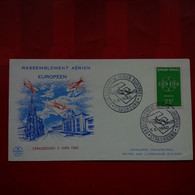 LETTRE RASSEMBLEMENT AERIEN EUROPEEN STRASBOURG 1960 - Covers & Documents