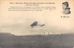 CPA AVIATION MONOPLAN BLERIOT XI TYPE TRAVERSEE DE LA MANCHE PILOTE PAR MOLLIEN - ....-1914: Précurseurs