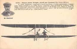CPA AVIATION BIPLAN ASTRA WRIGHT PILOTE PAR GAUBERT - ....-1914: Précurseurs