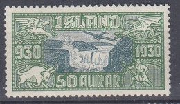 O Iceland 1930. Alting Airmail. Michel 145. MH(*). Trace Of Hinges! - Airmail