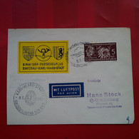 LETTRE ZWICKAU KARL MARX STADT 1957 PAR AVION - Storia Postale