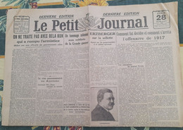 Quotidien Le Petit Journal 28 Juillet 1919 La Mort Du Tsar Nicolas II 164 Personnes Impliquées Dans Le Meurtre - Le Petit Journal