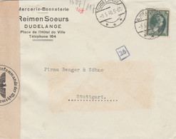 Luxembourg Commercial Cover Censored To Germany 1940 - 1940-1944 Occupation Allemande