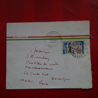 LETTRE GABON LIBREVILLE PAR AVION POUR BESANCON COTEXOR - Gabon (1960-...)