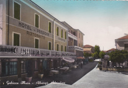 PESARO - CARTOLINA  - GABICCE  MARE - ALBERGO ADRIATICO - VIAGGIATA PER TREVIGLIO (BG) - Pesaro