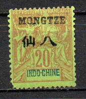 Col24 Colonies Mong Tzeu N° 7 Neuf X MH  Cote 15,00 € - Unused Stamps