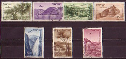 ISRAEL - 1953 - 1956 - Airmail - 7v Yv PA 9,10,11,12,14,15,17 (O) - Airmail