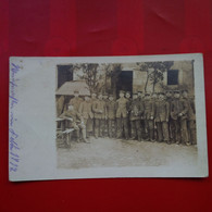 CARTE PHOTO SOLDATS 1917 LIEU A IDENTIFIER - War 1914-18