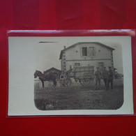 CARTE PHOTO SOLDATS AMBULANCE ATTELAGE LIEU A IDENTIFIER - War 1914-18