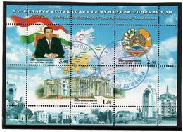 Tajikistan.2006 Independence-15. S/S Of 3v: 1.50, 2.50, 3.00  Michel # BL 44    (oo) - Tayikistán