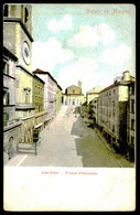 ANCONA -  Saluti Da Ancona - Piazza Plebíscito.  Carte Postale - Ancona