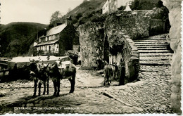 DEVON A-C - CLOVELLY - ENTRANCE FROM HARBOUR RP  Dv1248 - Clovelly