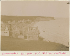 Arromanches (Calvados). Vue Prise De La Falaise Côté Droit. Normandie. Tirage Citrate 1896. - Oud (voor 1900)