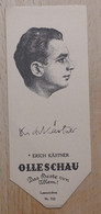 Erich Kästner Satiriker Berlin - 713 - Olleschau Lesezeichen Bookmark Signet Marque Page Portrait - Bookmarks