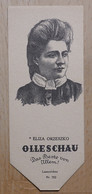 Eliza Orzeszko Erzählerin Milkowszczyzna Bei Grodno - 752 - Olleschau Lesezeichen Bookmark Signet Marque Page Portrait - Segnalibri