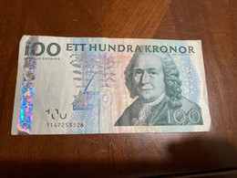 Sweden Sweden 100 Kronor ETT Hundra Kronor Sveriges Riksbank - Schweden