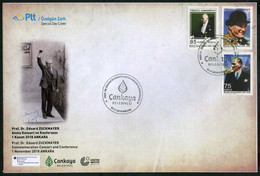 Türkiye 2018 Prof. Dr. Eduard Zuckmayer, German Composer, Music, Special Cover - Storia Postale