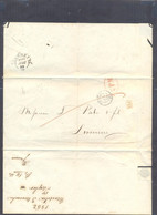 1852 STAMPATO P.D. DA MARSIGLIA A LIVORNO V.P.M. OVALE VIA PARTICOLARE MARITTIMA - 1. ...-1850 Prefilatelia