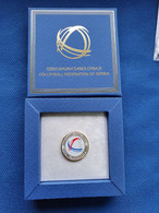 Official Enamel Badge Pin Serbia Volleyball Federation Association - Volleybal