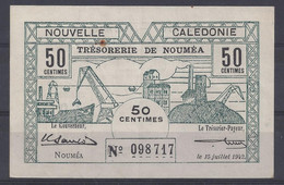 NOUVELLE CALEDONIE - BILLET 50 CENTIMES - 15 JUILLET 1942 - Nouméa (New Caledonia 1873-1985)