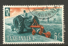 TANGANYIKA. 5/- FARMING USED. - Tanganyika (...-1932)