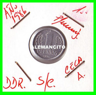 REPUBLICA DEMOCRATICA DE ALEMANIA ( DDR ) MONEDAS DE 1 PFENNING AÑO 1986 CECA-A MONEDA DE 17mm Obv.State ALUMINIO S/C - 1 Pfennig
