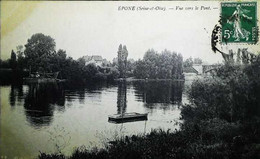 ► CPA EPONE  - Vue Vers Le Pont - Barques - Epone