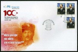 Türkiye 2019 Centenary Of The National Struggle, Havza, Special Cover - Covers & Documents