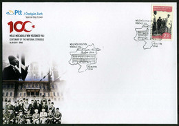 Türkiye 2019 Centenary Of The National Struggle, Sivas, Special Cover - Storia Postale