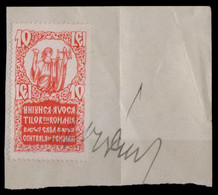 ROUMANIE / ROMANIA - TIMBRE TAXE / REVENUE STAMP : 10 LEI - UNIUNEA AVOCATILOR / CASA CENTRALA DE PENSIUNI - 1932 (ai833 - Fiscali