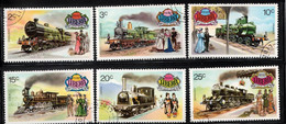 LIBERIA Scott # 703-8 Used - Historical Railways Locomotives - Liberia