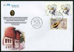 Türkiye 2020 Concert Of Dede Efendi Compositions (Turkish Ney Player And Composer, 1778-1846), Special Cover - Storia Postale