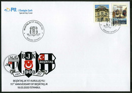 Türkiye 2020 Beşiktaş JK | Football, Soccer, Sport Club, Special Cover - Storia Postale