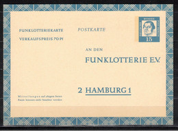 413k * BERLIN * GANZSACHE * FUNKLOTTERIE MIT LUTHER * POSTFRISCH **! - Cartes Postales Privées - Neuves