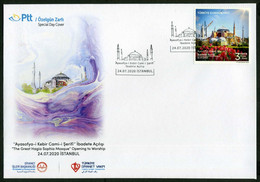 Türkiye 2020 The Great Hagia Sophia Mosque - Opening The Worship, Special Cover - Storia Postale