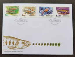 Taiwan Trout Freshwater Fish 1995 (stamp FDC) *see Scan - Brieven En Documenten