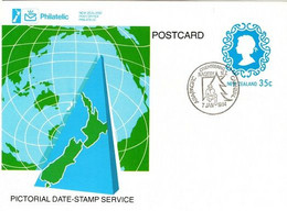 New Zealand  1984 AsiaPacific  Crnival,Pictorial Postmark Card - Lettres & Documents