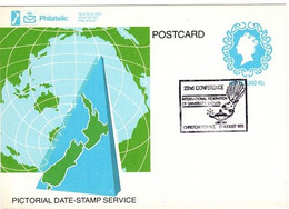 New Zealand  1986  22nd Conference InetrnationalFederation Of University Women,Pictorial Postmark Card - Lettres & Documents