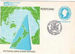 New Zealand  1987 50th Anniversary Of National Traffic Enforcement,Pictorial Postmark Card - Brieven En Documenten