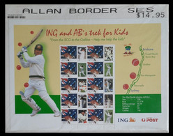 166. AUSTRALIA  STAMP SHEET ALLAN BORDER, CRICKET.MNH - Sheets, Plate Blocks &  Multiples